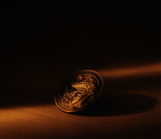 A gold coin